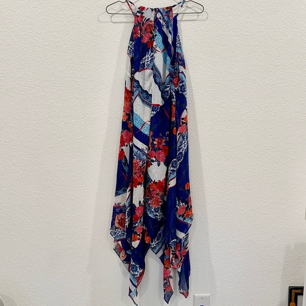 INC Scarf Flower Dress Size PET/MED New Excellent Condition